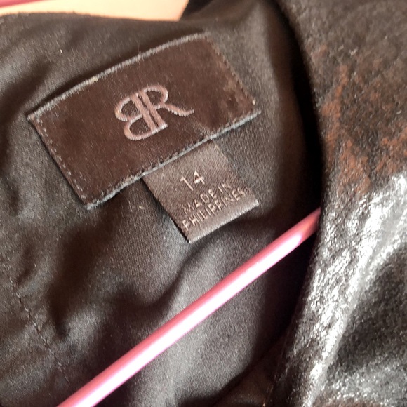 Banana Republic black textured dress, sz 14 - Picture 4 of 4